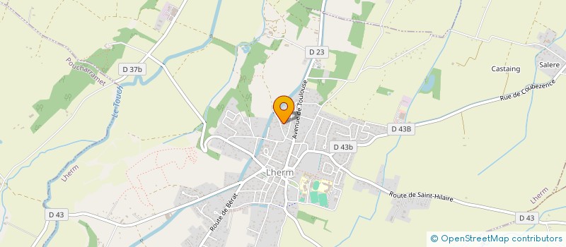 localisation de l'entreprise MADAME NATHALIE SERRET  LHERM