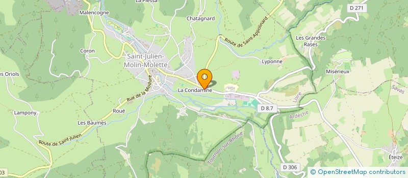 localisation de l'entreprise MADAME NATHALIE SERVE  SAINT-JULIEN-MOLIN-MOLETTE