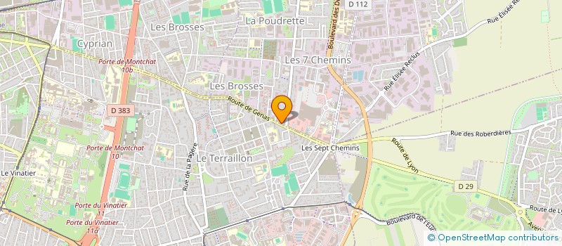 localisation de l'entreprise MADAME NATHALIE SETTI  VAULX-EN-VELIN