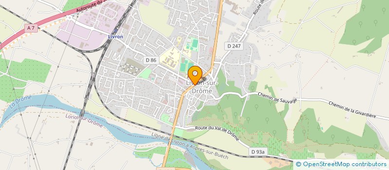 localisation de l'entreprise MADAME NATHALIE SIBOURD à LIVRON-SUR-DROME