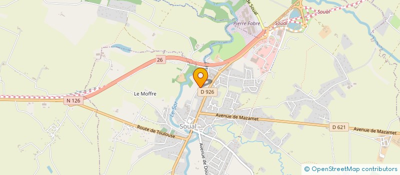 localisation de l'entreprise MADAME NATHALIE SICARD  SOUAL