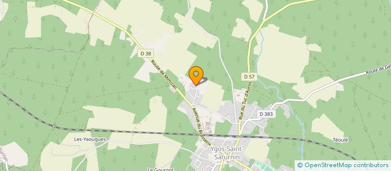 localisation de l'entreprise MADAME NATHALIE SIEBENALER  YGOS-SAINT-SATURNIN