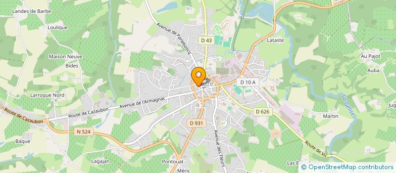 localisation de l'entreprise MADAME NATHALIE SILVA  EAUZE