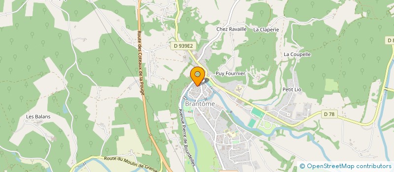 localisation de l'entreprise MADAME NATHALIE SIMEON à BRANTOME EN PERIGORD