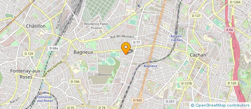 localisation de l'entreprise MADAME NATHALIE SIMON  BAGNEUX