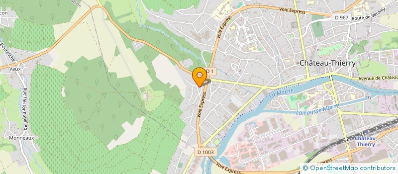 localisation de l'entreprise MADAME NATHALIE SIMONNET  CHATEAU THIERRY