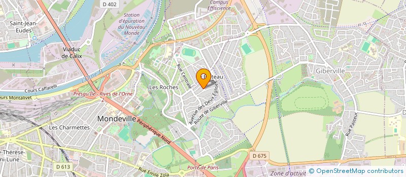 localisation de l'entreprise MADAME NATHALIE SOCHA  MONDEVILLE