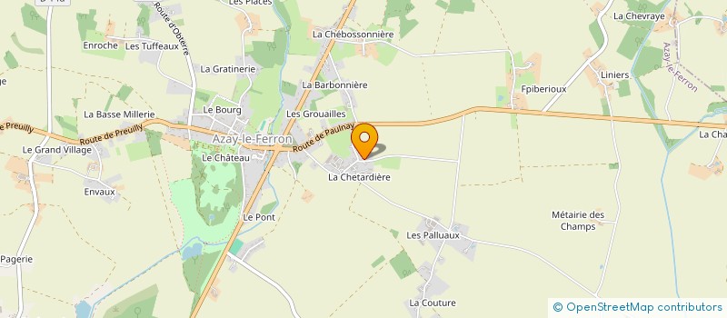 localisation de l'entreprise MADAME NATHALIE SOUEDET à AZAY-LE-FERRON