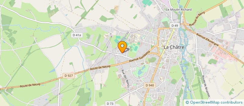 localisation de l'entreprise MADAME NATHALIE SOULAS à LA CHATRE