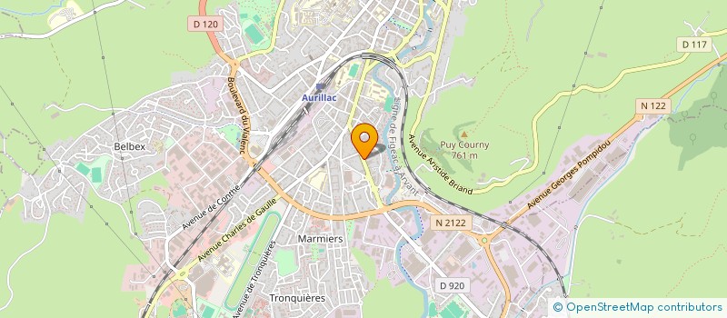 localisation de l'entreprise MADAME NATHALIE SOULIE à AURILLAC
