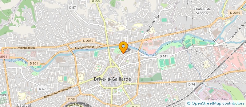 localisation de l'entreprise MADAME NATHALIE SOURZAC  BRIVE-LA-GAILLARDE