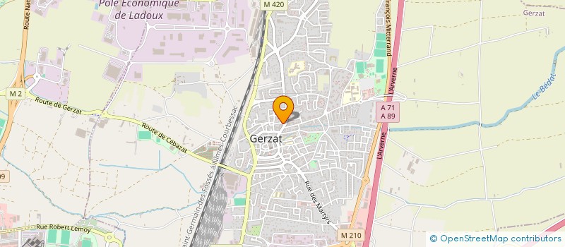 localisation de l'entreprise MADAME NATHALIE SOUSTRE  PONT-DU-CHATEAU