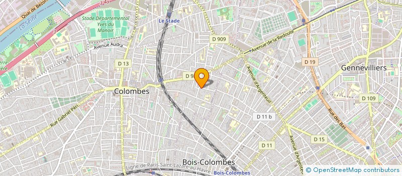 localisation de l'entreprise MADAME NATHALIE SOYER à COLOMBES