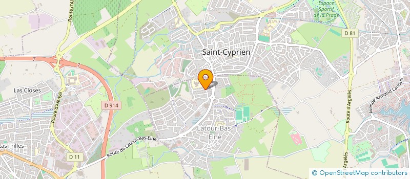 localisation de l'entreprise MADAME NATHALIE SPENLE  LATOUR-BAS-ELNE