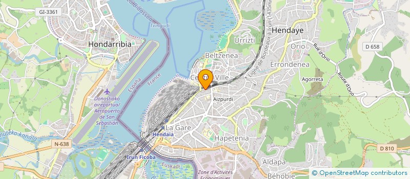 localisation de l'entreprise MADAME NATHALIE SPINA  HENDAYE