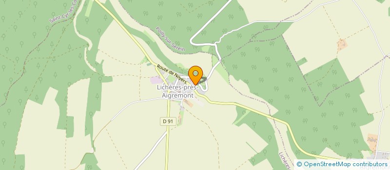 localisation de l'entreprise MADAME NATHALIE STEINGER  LICHERES-PRES-AIGREMONT