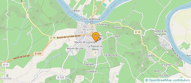 localisation de l'entreprise MADAME NATHALIE STRASBAULT  BRANNE