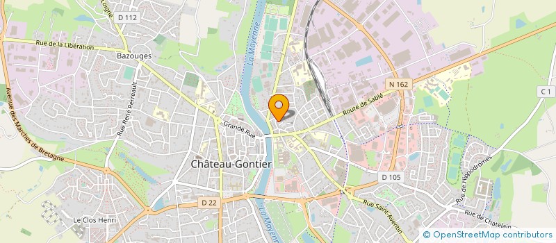 localisation de l'entreprise MADAME NATHALIE SUET à CHATEAU-GONTIER-SUR-MAYENNE