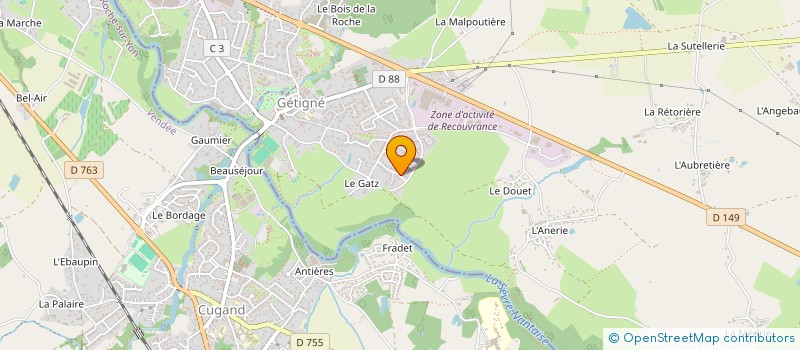 localisation de l'entreprise MADAME NATHALIE SZYGENDA  GETIGNE