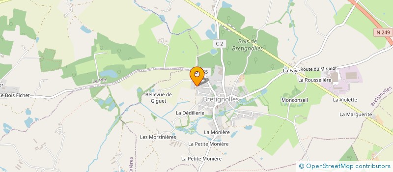 localisation de l'entreprise MADAME NATHALIE TALON  BRETIGNOLLES