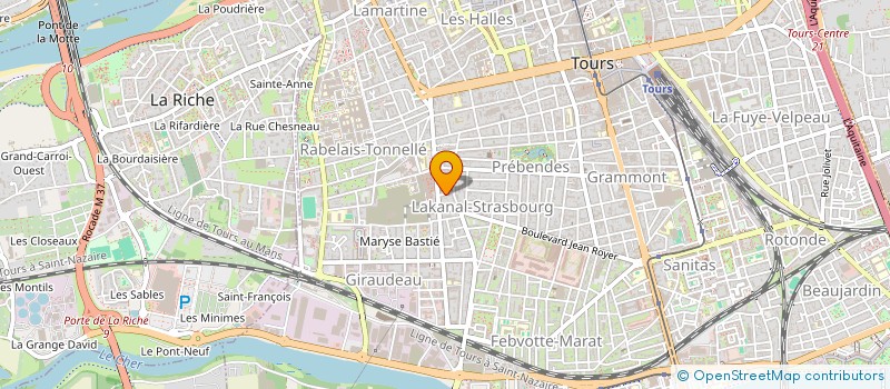 localisation de l'entreprise MADAME NATHALIE TARDIF à TOURS