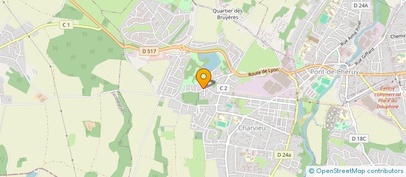 localisation de l'entreprise MADAME NATHALIE TEDESCO  CHARVIEU-CHAVAGNEUX