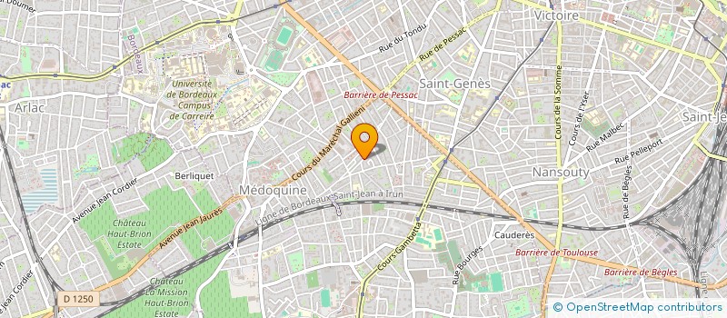 localisation de l'entreprise MADAME NATHALIE TEIXEIRA  TALENCE