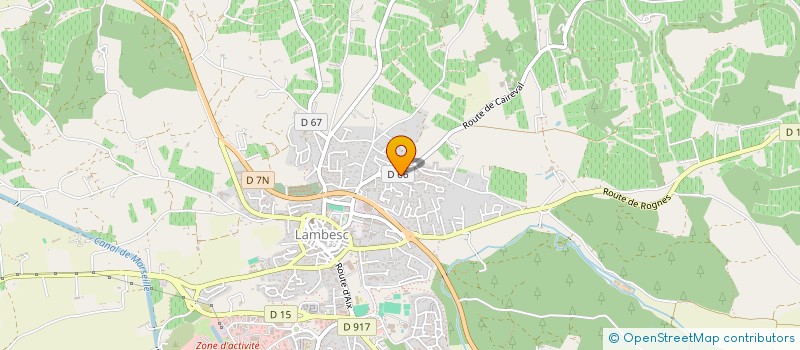 localisation de l'entreprise MADAME NATHALIE TERRAILLON  LAMBESC