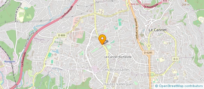localisation de l'entreprise MADAME NATHALIE TEULIER à LE CANNET