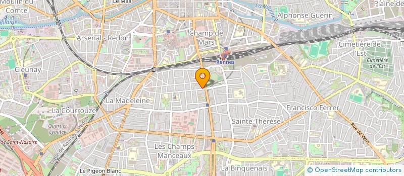 localisation de l'entreprise MADAME NATHALIE THEBAULT  RENNES