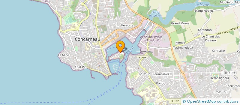 localisation de l'entreprise MADAME NATHALIE THEILLER à CONCARNEAU