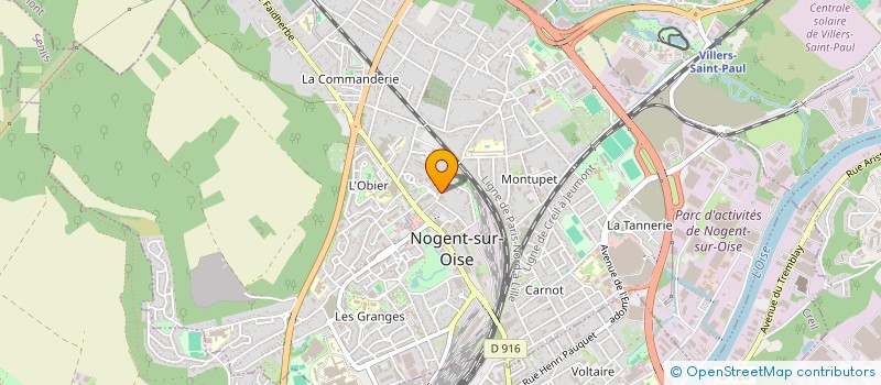 localisation de l'entreprise MADAME NATHALIE THELLIER  NOGENT-SUR-OISE