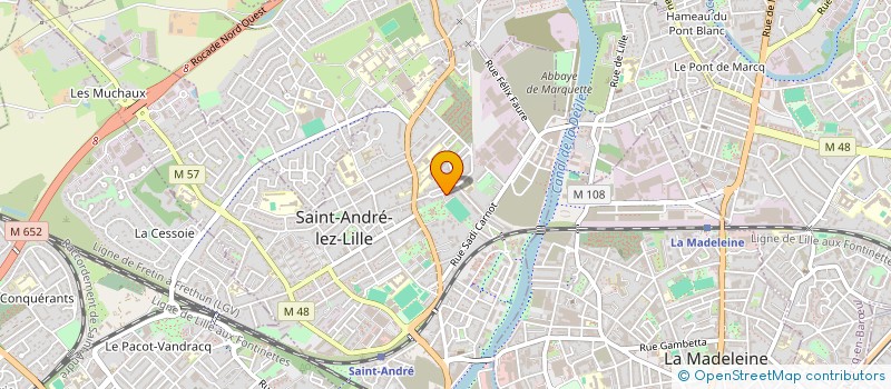 localisation de l'entreprise MADAME NATHALIE THERY à SAINT-ANDRE-LEZ-LILLE