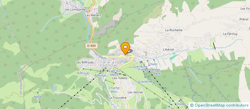 localisation de l'entreprise MADAME NATHALIE THEVENET à LA CLUSAZ