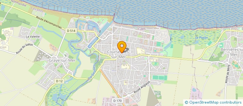 localisation de l'entreprise MADAME NATHALIE THIBAUX  COURSEULLES-SUR-MER