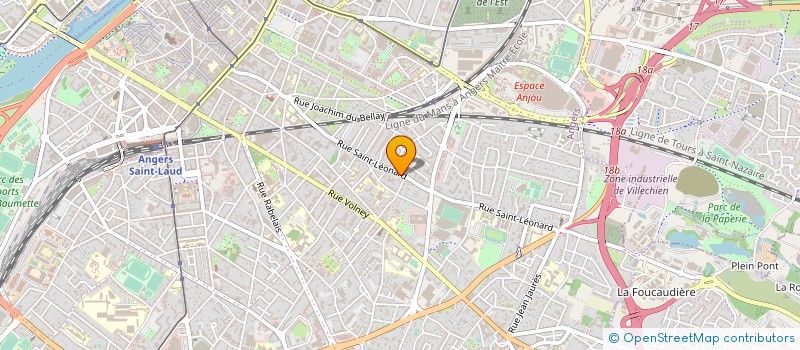 localisation de l'entreprise MADAME NATHALIE THOMAS à ANGERS