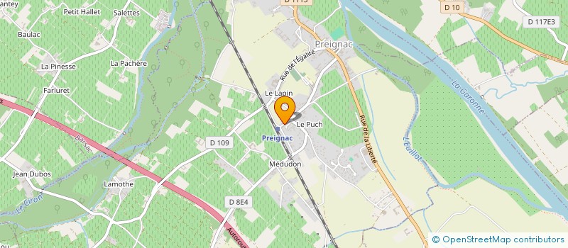 localisation de l'entreprise MADAME NATHALIE THOMAS  PREIGNAC