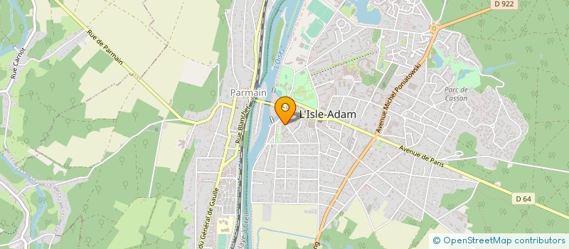 localisation de l'entreprise MADAME NATHALIE THORAX à L'ISLE-ADAM