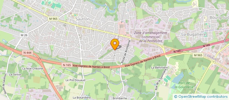 localisation de l'entreprise MADAME NATHALIE THUAUD  SAUTRON