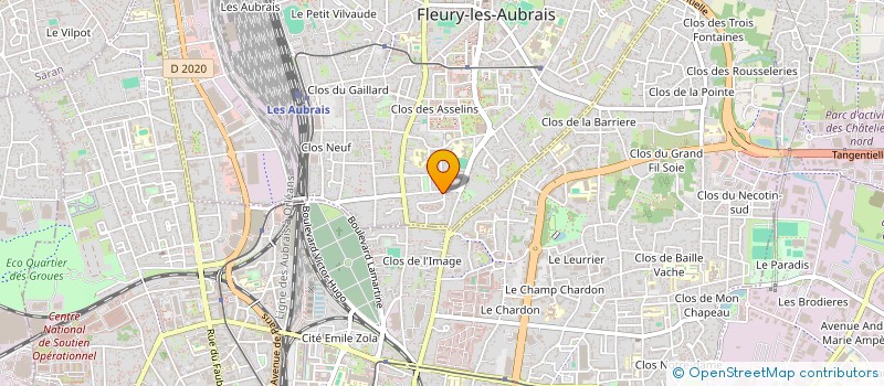 localisation de l'entreprise MADAME NATHALIE THUILLIER à FLEURY-LES-AUBRAIS