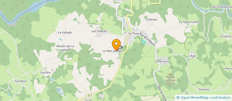 localisation de l'entreprise MADAME NATHALIE TISSIER  CHATELUS-LE-MARCHEIX