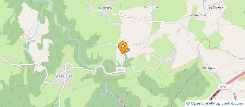 localisation de l'entreprise MADAME NATHALIE TIXIER  CISTERNES-LA-FORET