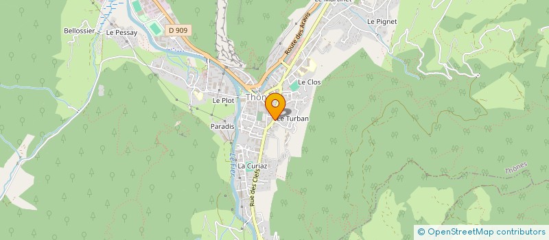 localisation de l'entreprise MADAME NATHALIE TRABBIA  THONES