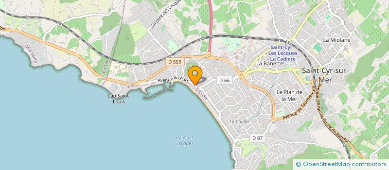 localisation de l'entreprise MADAME NATHALIE TRANCHANT à SAINT-CYR-SUR-MER