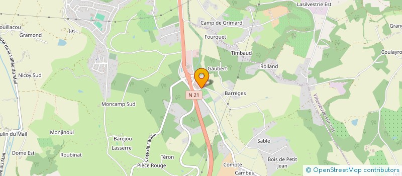 localisation de l'entreprise MADAME NATHALIE TRAVERSE  CASTELNAUD-DE-GRATECAMBE