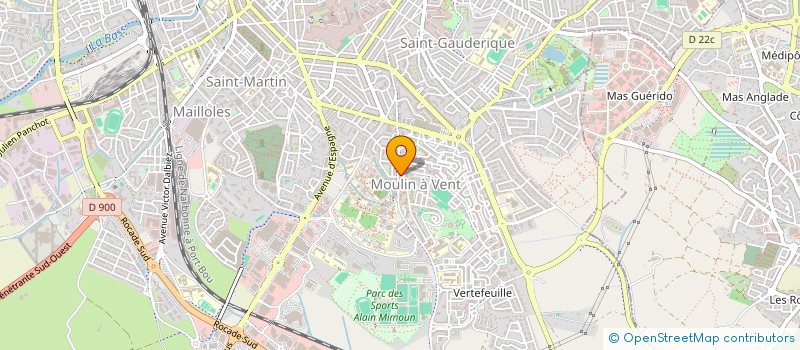 localisation de l'entreprise MADAME NATHALIE TREILLET  PERPIGNAN