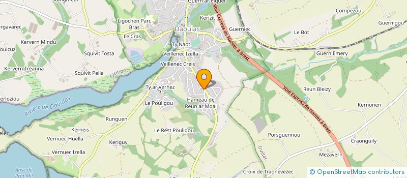 localisation de l'entreprise MADAME NATHALIE TROMEUR DERVOUT  DAOULAS