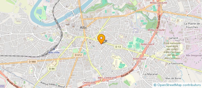 localisation de l'entreprise MADAME NATHALIE TRUILHE à ALBI