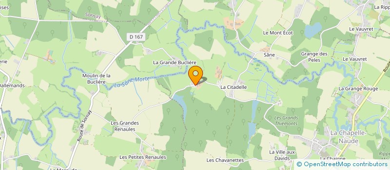 localisation de l'entreprise MADAME NATHALIE TRUILHIER  LA CHAPELLE-NAUDE