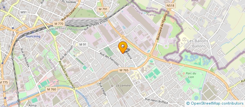 localisation de l'entreprise MADAME NATHALIE TULLIEZ  WATTRELOS